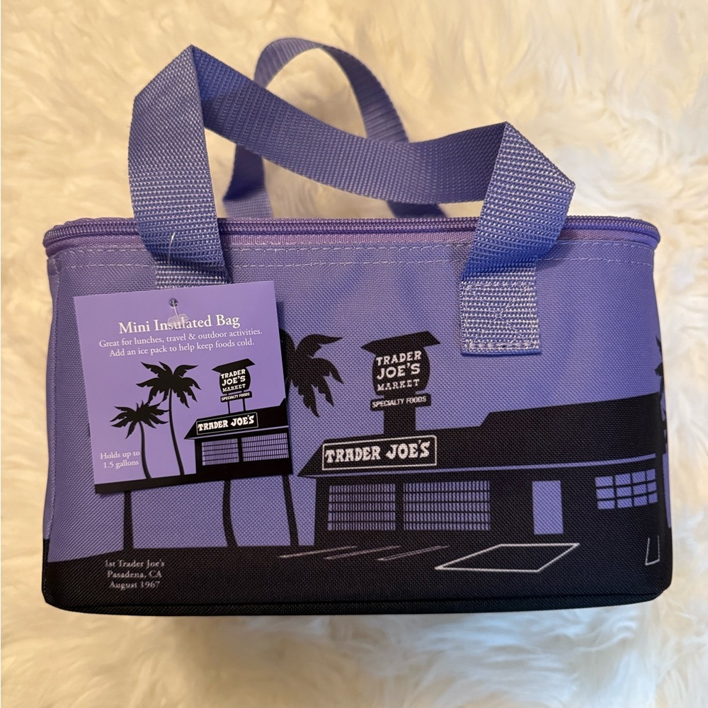 Limited Brand New Trader Joe’s Mini Insulated Bag - Lavender